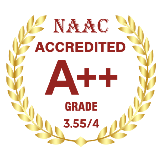 NAAC accredited, A++ grade, 3.55 out of 4